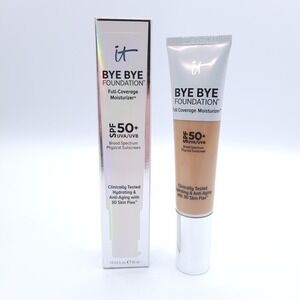 IT Cosmetics Bye Bye Foundation Full Coverage Moisturizer SPF 50+ Medium 9/2022